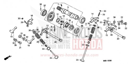 ARBRE A CAMES/SOUPAPE NX650W de 1998